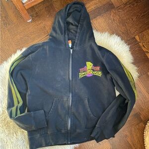 90s vintage power rangers mighty morphin full zip hoodie super legends men’s
